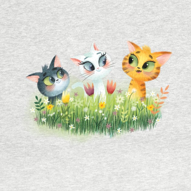 Meadow Cats by Geeksarecool
